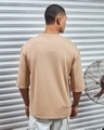Shop Men's Brown Super Loose Fit T-shirt-Design