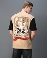 Shop Men's Brown The Awakening Hour Graphic Printed Oversized T-shirt-Front