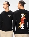 Shop Men's Black The Flash Graphic Printed T-shirt-Front