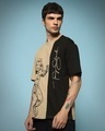 Shop Men's Brown The Stark Graphic Printed Oversized T-shirt-Design