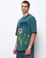 Shop Men's Green Think Evil Super Loose Fit T-shirt-Design