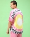 Shop Men's Yellow & Pink Tie & Dye Oversized T-shirt-Design