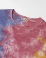 Shop Men's Blue & Pink Tie & Dye Oversized T-shirt