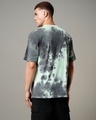 Shop Men's Green & Grey Tie & Dye Oversized T-shirt-Design