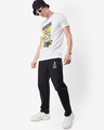 Shop Men's Black Varsity Martians Typography Plus Size Pyjamas-Full