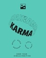 Shop Men's Green Karma Circles Typography Apple Cut T-shirt