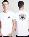 Shop Men's White Bounty Hunter Graphic Printed T-shirt-Front