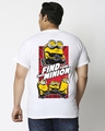 Shop Men's White Find Your Minion Graphic Printed Plus Size T-shirt-Design