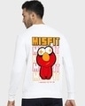 Shop Men's White Misfit Graphic Printed Sweatshirt-Design