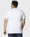 Shop Pack of 2 Men's White & Blue Plus Size T-shirt-Full