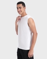 Shop Pack of 2 Men's White Oversized Vest-Design