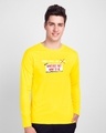 Shop Men Will Be.. Full Sleeve T-Shirt Pineapple Yellow-Front