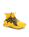 Shop Men's Yellow Alpha Bounce High-Top Sneakers-Design