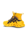 Shop Men's Yellow Alpha Bounce High-Top Sneakers-Full