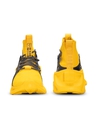 Shop Men's Yellow Alpha Bounce High-Top Sneakers