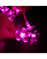 Shop 20 LED 4 Meter Pink Blossom Flower Fairy Decoration Lights-Full