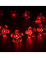 Shop 20 LED 4 Meter Red Blossom Flower Fairy Decoration Lights-Full