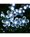 Shop 20 LED 4 Meter White Blossom Flower Fairy Decoration Lights-Full