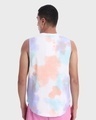 Shop Men's White Tie & Dye Deep Armhole Oversized Vest-Design