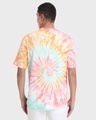 Shop Men's Pink & Orange Tie & Dye Oversized T-shirt-Design