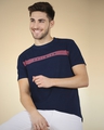 Shop Mens True Indigo Skate Cut Oversized T-shirt-Front