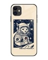 Shop Meowstronaut Premium Glass Cover for Apple iPhone 12-Front