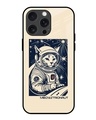 Shop Meowstronaut Premium Glass Cover for Apple iPhone 15 Pro Max-Front