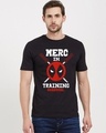 Shop Merc In Training Official Marvel Cotton Half Sleeves T-Shirt-Front