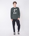 Shop Merged Mickey Glow In Dark Fleece Light Sweatshirt (DL)-Design
