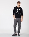 Shop Merged Mickey Glow In Dark Full Sleeve T-Shirt (DL) -Design