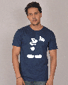 Shop Merged Mickey Glow In Dark Half Sleeve T-Shirt (DL) 