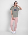 Shop Meri Marzi Boyfriend T-Shirt Meteor Grey-Full