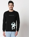 Shop Meri Pahunch Fleece Sweatshirt Black-Front