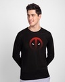 Shop Mesh Deadpool Full Sleeve T-Shirt (DPL)-Front