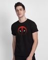 Shop Mesh Deadpool Half Sleeve T-Shirt (DPL)-Front