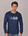 Shop Metallic Batman Glow In Dark Fleece Light Sweatshirt (BML)-Front
