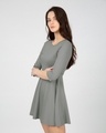 Shop Meteor Grey Flared Dress-Design