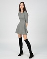 Shop Meteor Grey Flared Dress