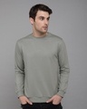 Shop Meteor Grey Fleece Light Sweatshirt-Front