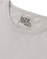 Shop Meteor Grey Full Sleeve Plus Size Slim Fit T-Shirt