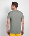 Shop Meteor Grey & Neon Green 90's Vibe Cargo Pocket T-Shirt-Design