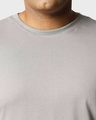Shop Meteor Grey Plus Size Full Sleeve T-Shirt