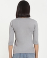 Shop Meteor Grey Round Neck 3/4th Sleeve T-Shirt-Full