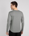 Shop Meteor Grey Slit Neck Full Sleeve Henley T-Shirt-Design