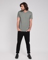Shop Meteor Grey V-Neck T-Shirt-Full