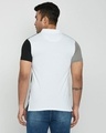 Shop Metetor Grey-White-Black Triple Vertical Block Polo T-Shirt-Design