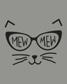 Shop Mew Mew-cat Round Neck 3/4th Sleeve T-Shirt-Full