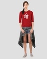 Shop Mi Marathi 3/4th Sleeve Slim Fit T-Shirt-Full