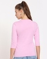 Shop Women's Pink Mickey 3 4 Sleeve Slim Fit T-shirt-Design