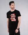 Shop Mickey And Donald Stripe Half Sleeve T-Shirt (DL)-Front